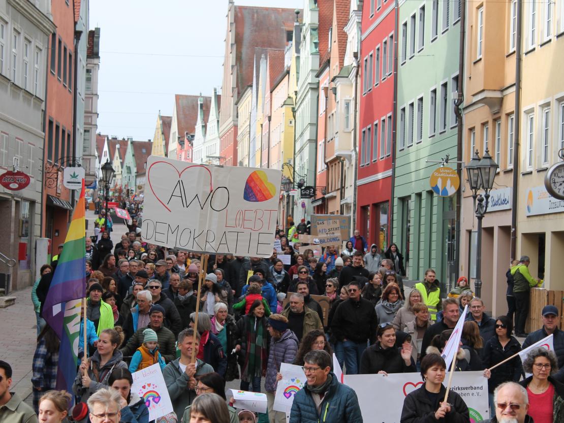 Demo gegen rechts Donauwörth 