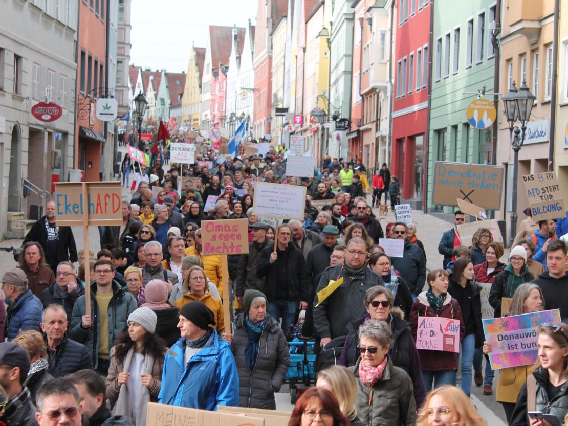 Demo gegen rechts Donauwörth 