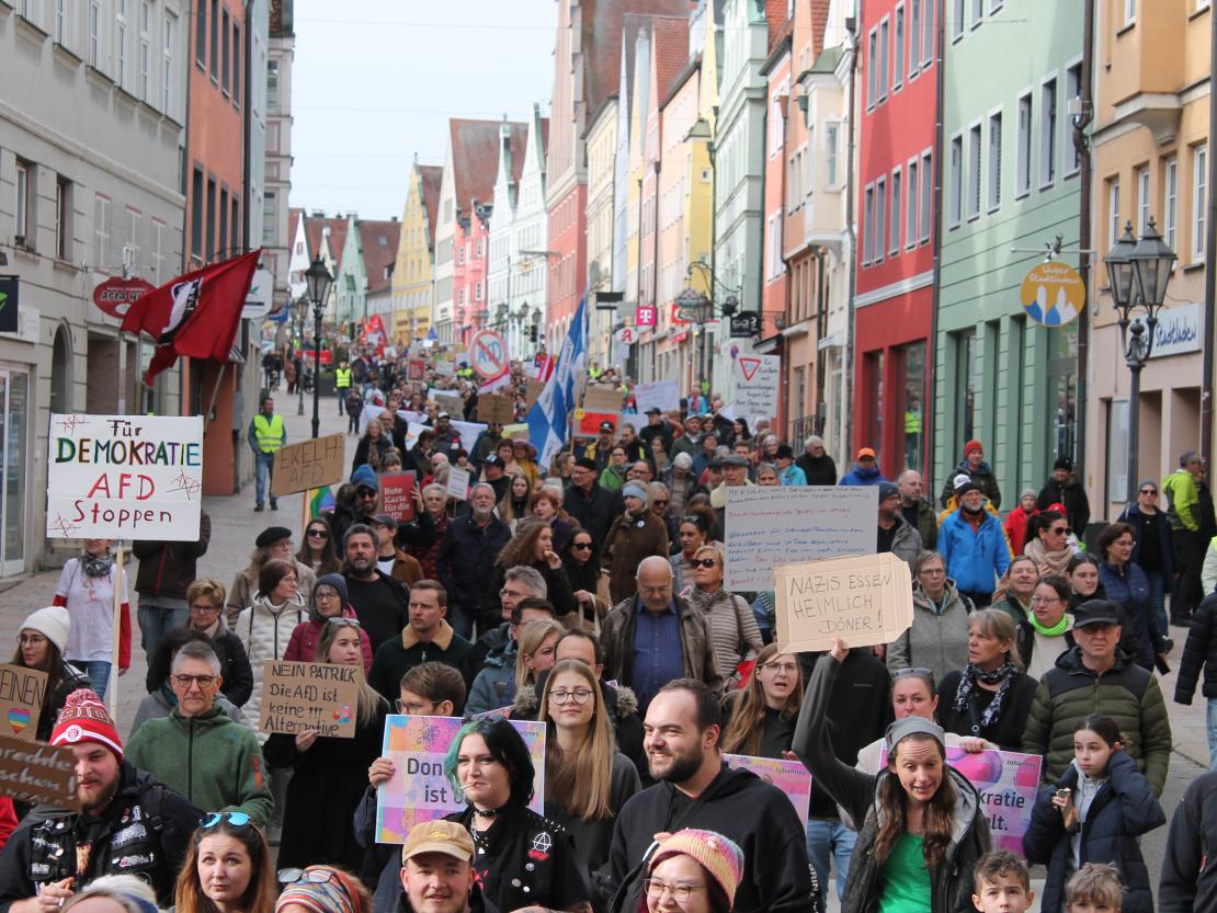 Demo gegen rechts Donauwörth 