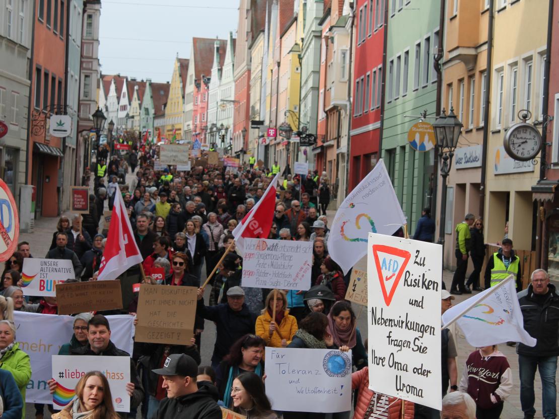 Demo gegen rechts Donauwörth 