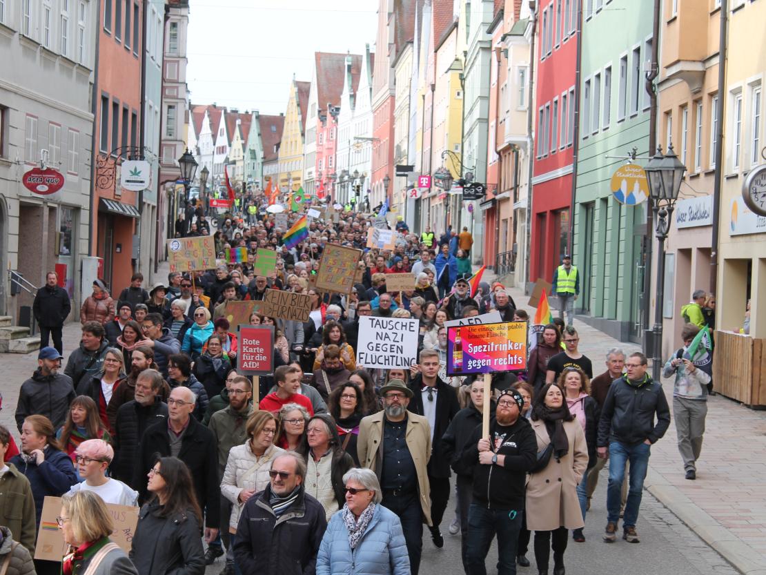 Demo gegen rechts Donauwörth 