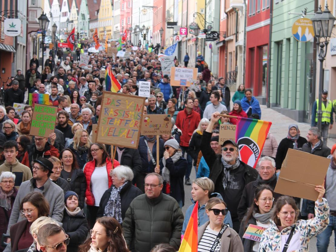 Demo gegen rechts Donauwörth 