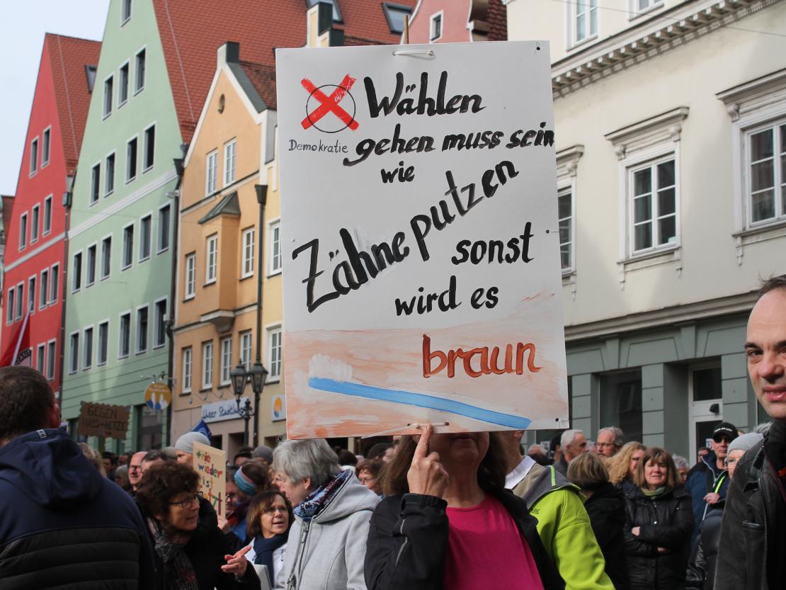 Demo gegen rechts Donauwörth 