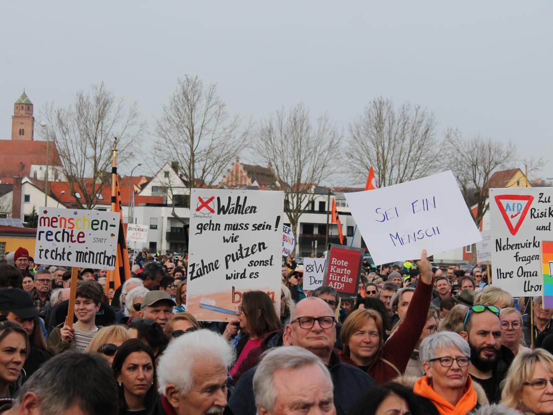 Demo gegen rechts Donauwörth 