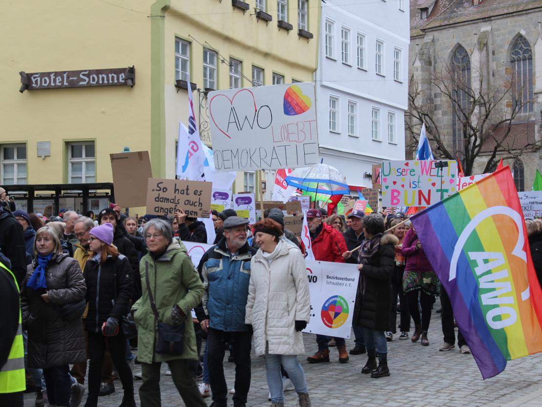 Demo gegen Rechts Nördlingen 2024