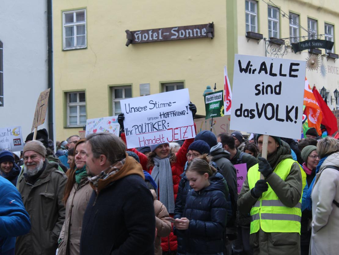 Demo gegen Rechts Nördlingen 2024