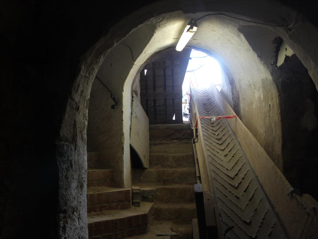 Baustelle Gasthaus Krone in Oettingen.
