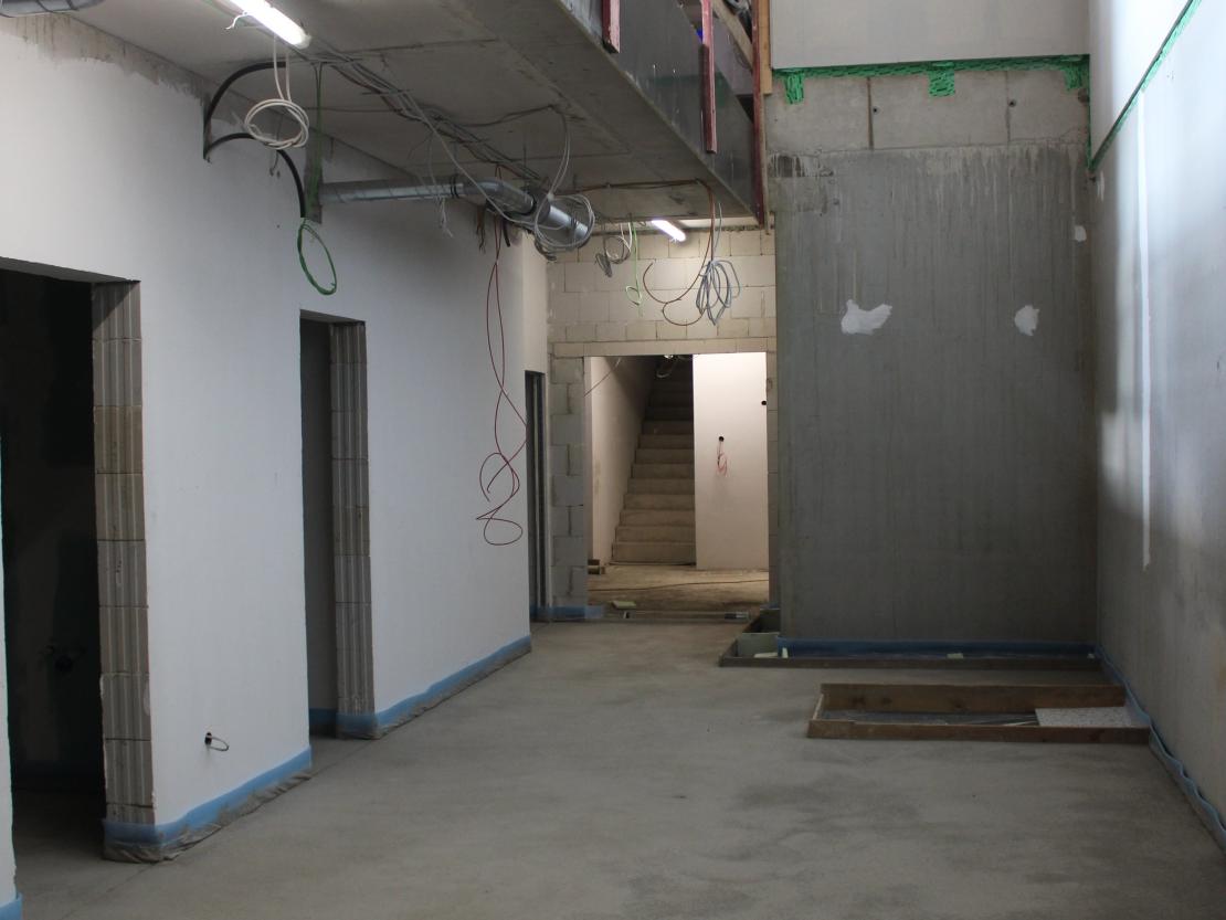 Baustelle Gasthaus Krone in Oettingen.