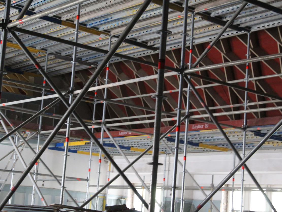 Baustelle Gasthaus Krone in Oettingen.