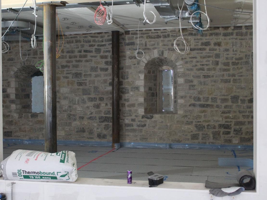 Baustelle Gasthaus Krone in Oettingen.