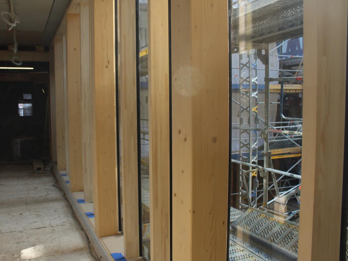 Baustelle Gasthaus Krone in Oettingen.