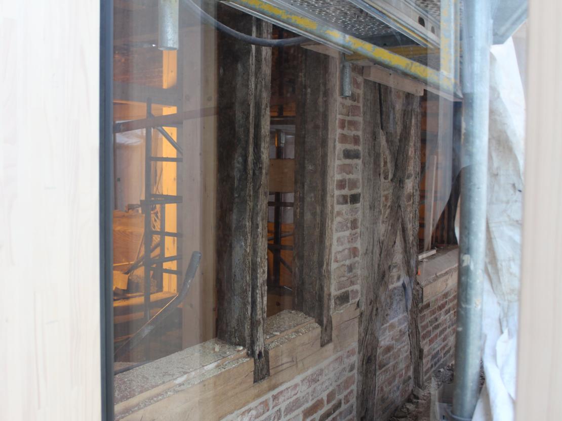 Baustelle Gasthaus Krone in Oettingen.