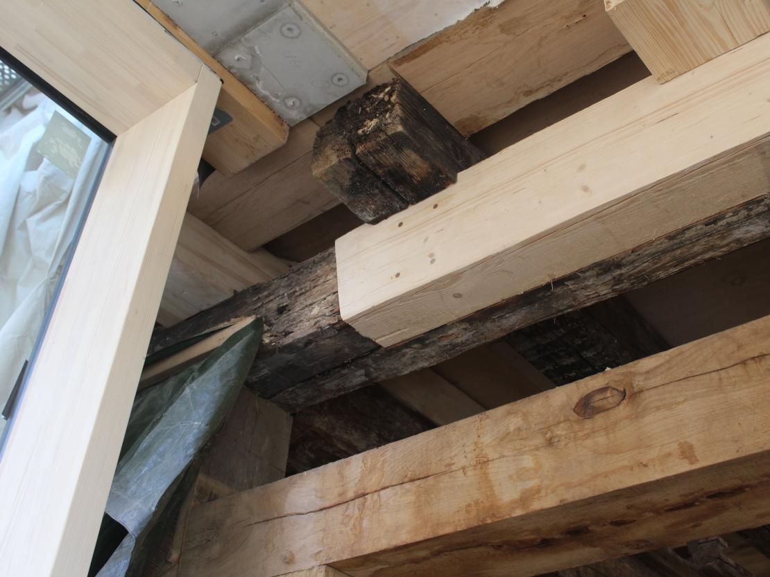 Baustelle Gasthaus Krone in Oettingen.