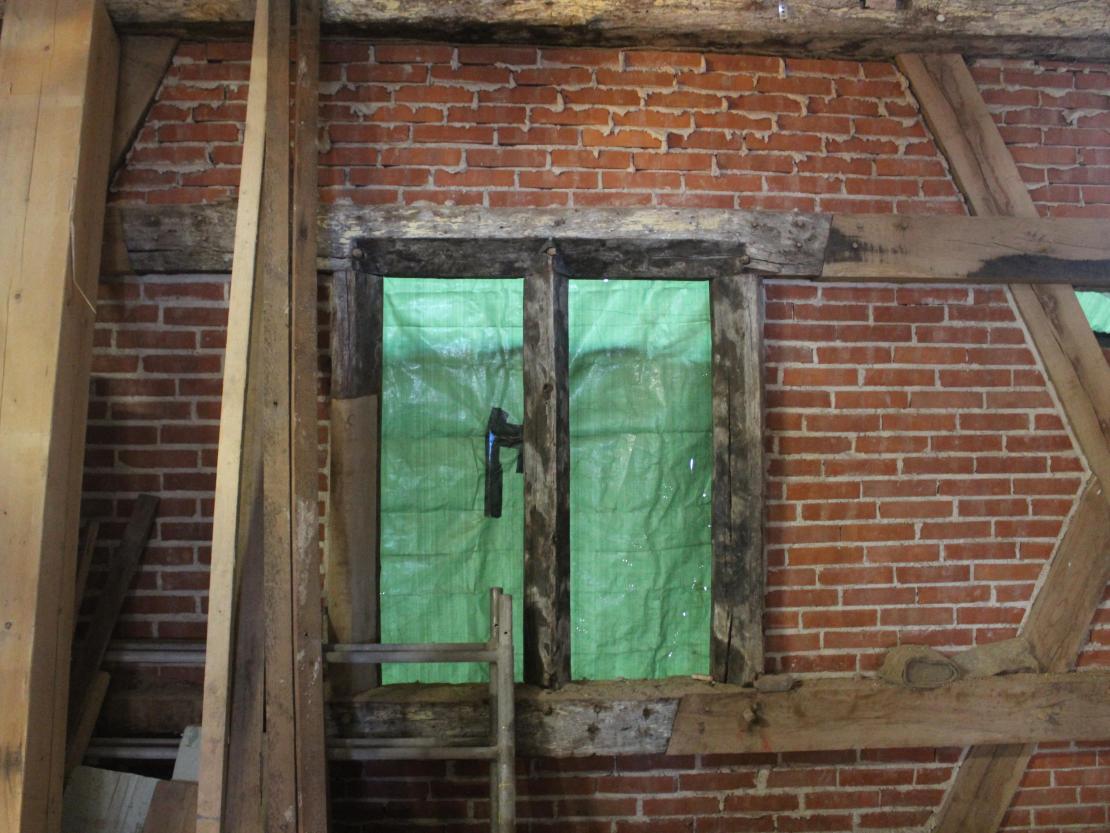 Baustelle Gasthaus Krone in Oettingen.