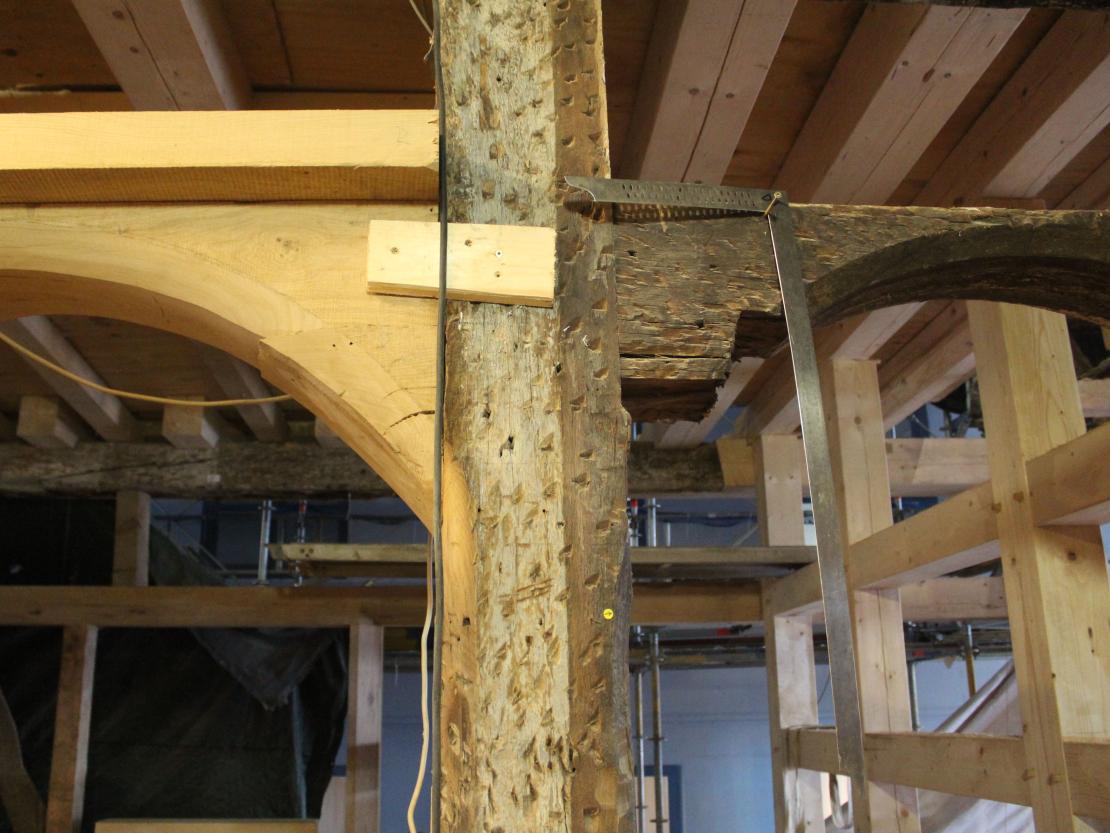 Baustelle Gasthaus Krone in Oettingen.