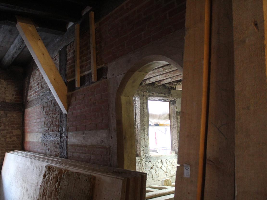 Baustelle Gasthaus Krone in Oettingen.