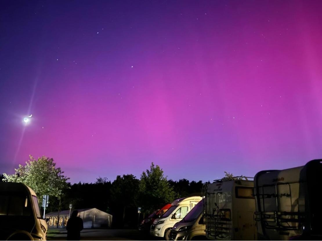 Auch in Oettingen waren Polarlichter zu sehen. 
