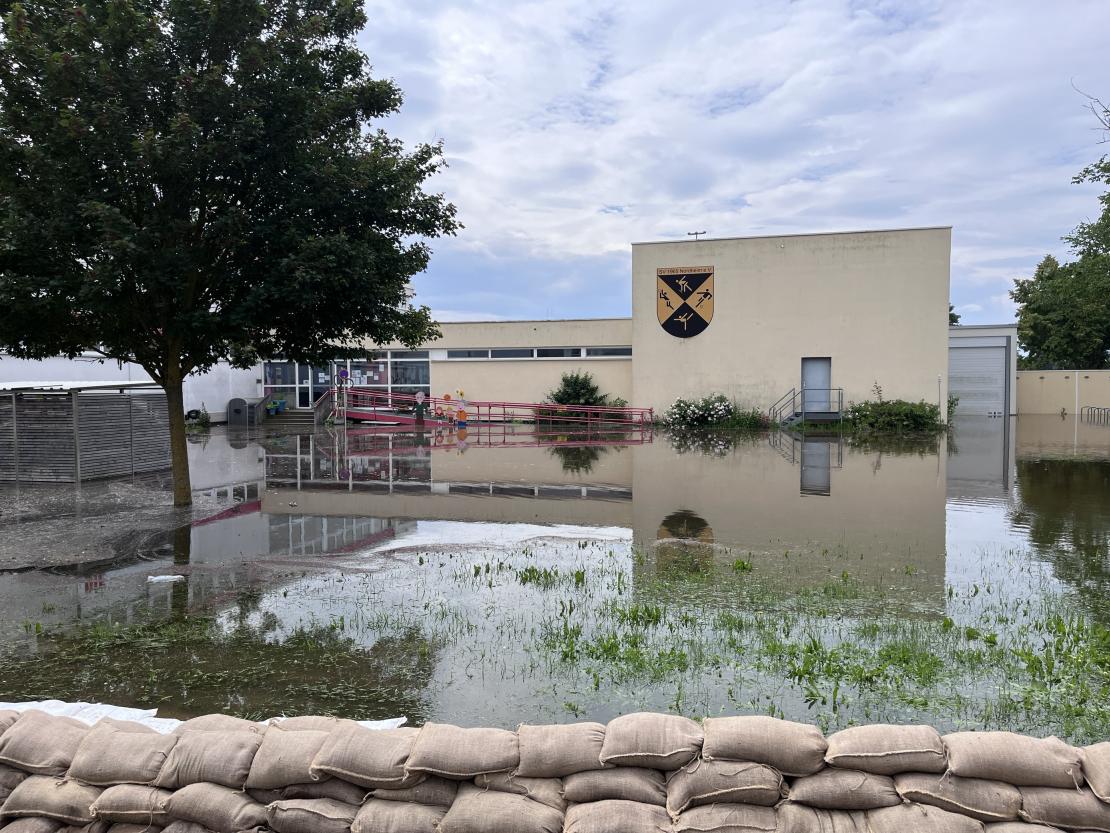 Hochwasser in Nordheim.