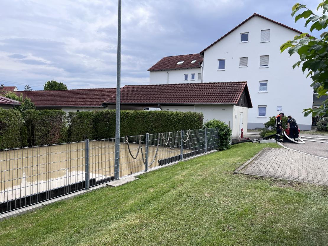 Hochwasser in Nordheim.