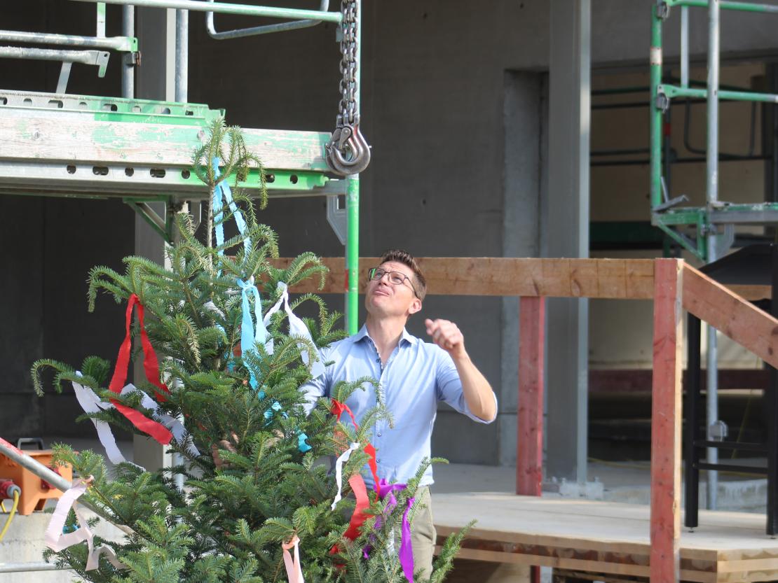 Richtfest Nördlingen Hallenbad 