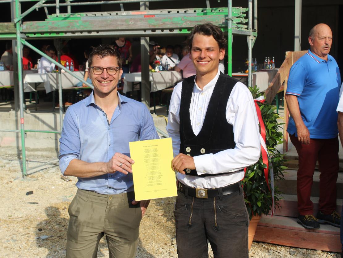 Richtfest Nördlingen Hallenbad 