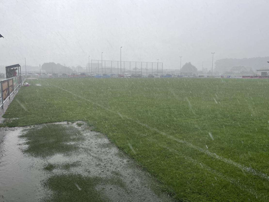 Hochwasser 2024 Fußball Mertingen 