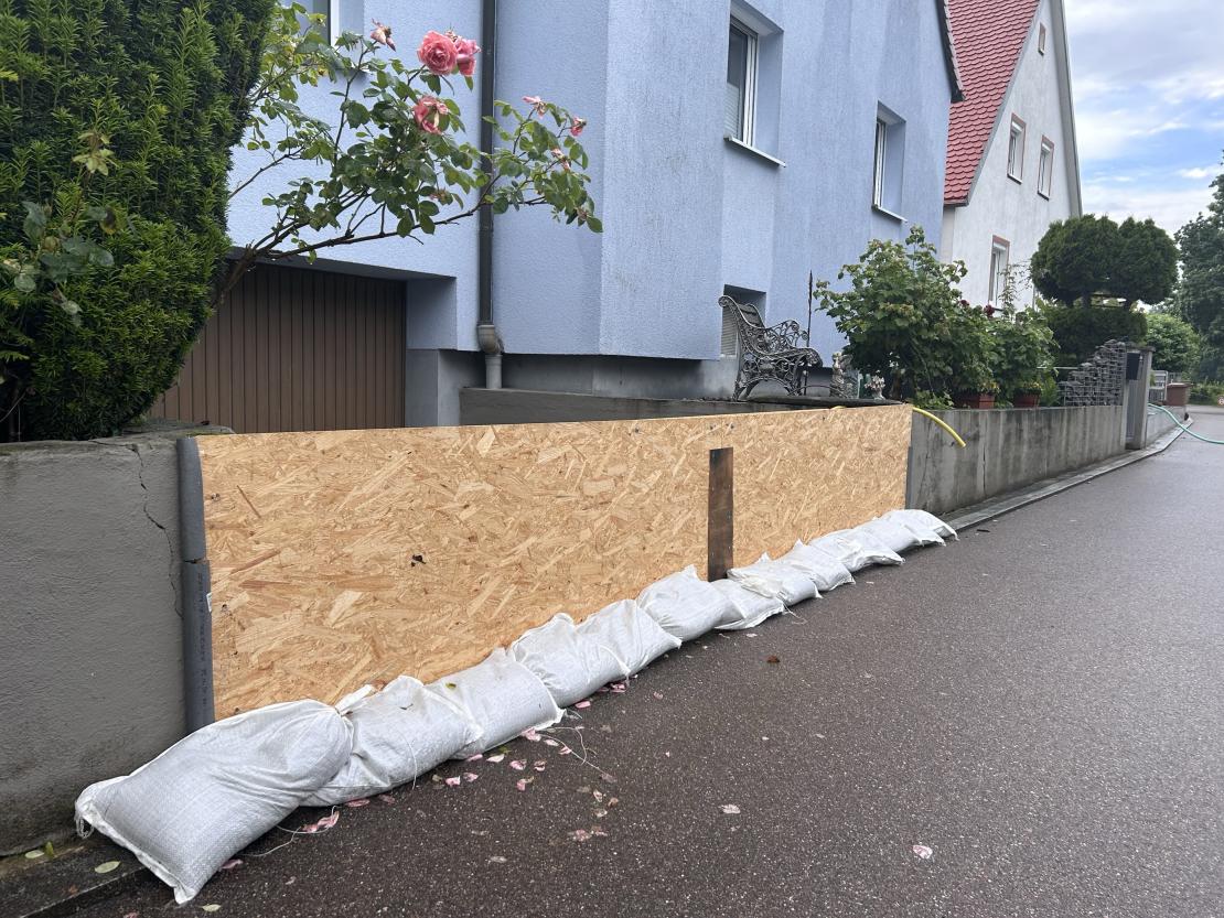 Hochwasser 2024 Pappelweg Donauwörth