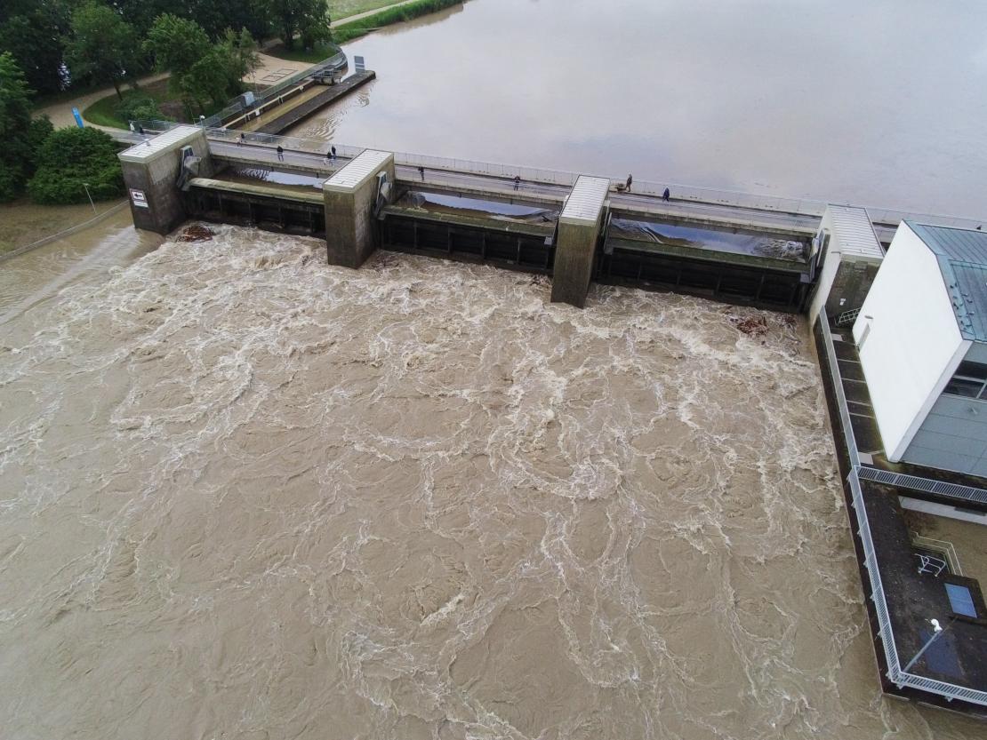 Hochwasser 2024 Naherholungsgebiet Donauwörth
