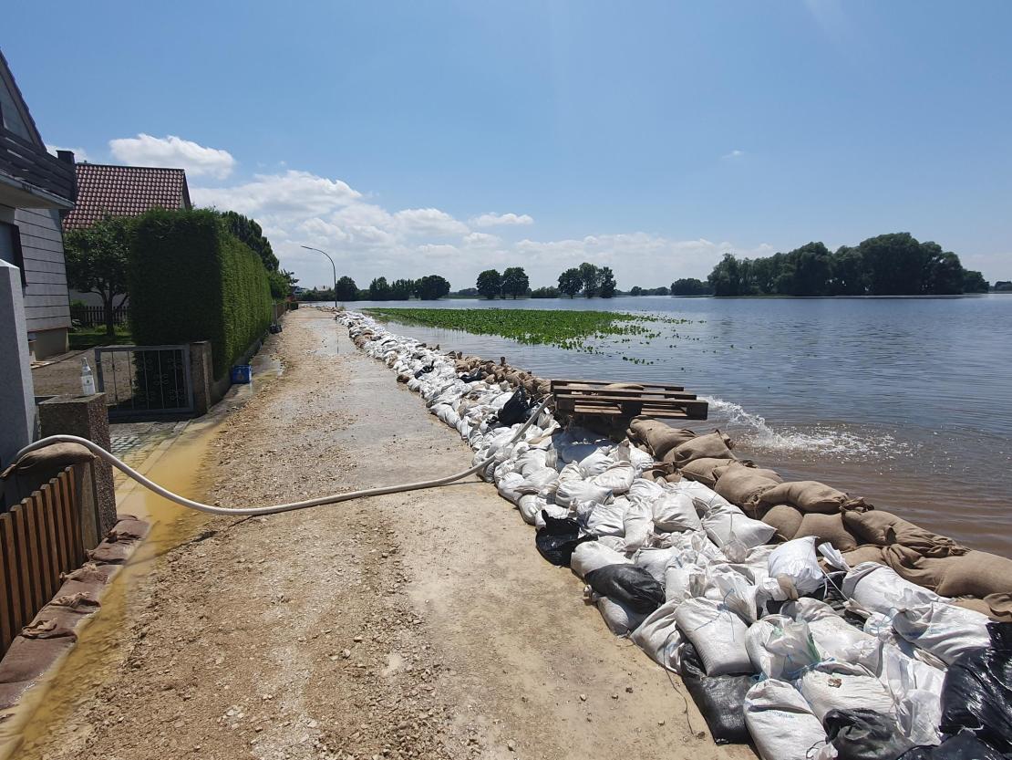 Hochwasser 2024 Auchsesheim Dienstag