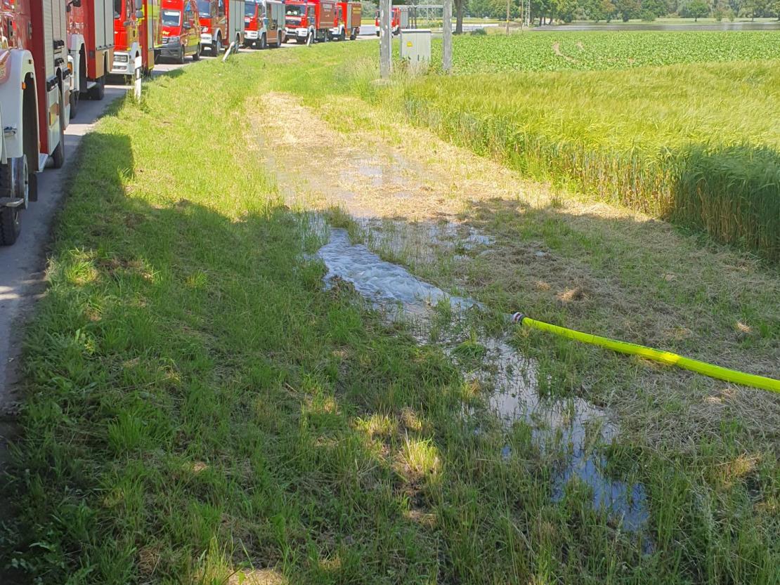 Hochwasser 2024 Auchsesheim Dienstag