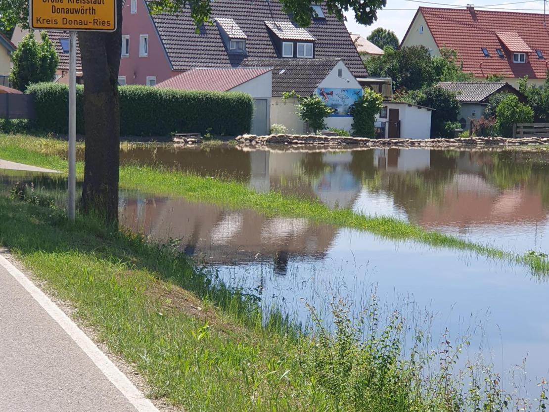 Hochwasser 2024 Auchsesheim Dienstag