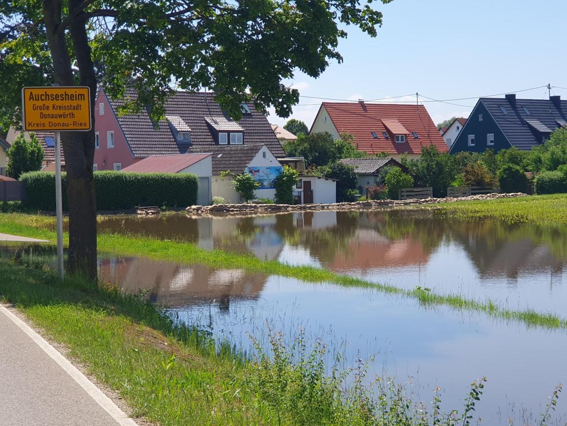 Hochwasser 2024 Auchsesheim Dienstag
