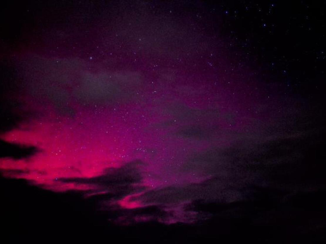 Polarlichter aufgenommen von der Donauwörther Parkstadt. 