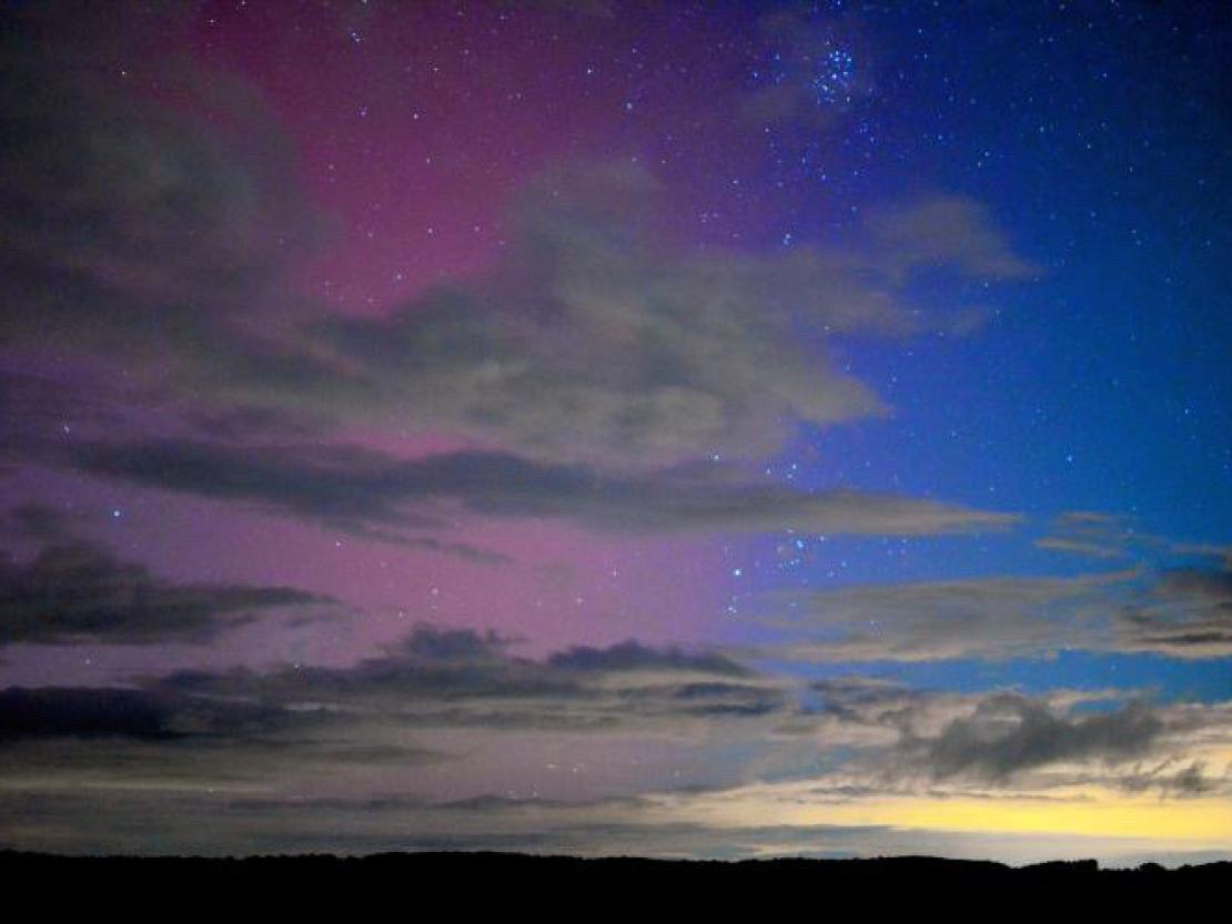 Polarlichter aufgenommen von der Donauwörther Parkstadt. 