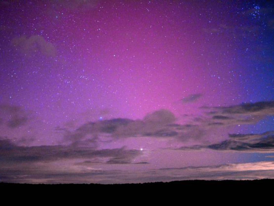 Polarlichter aufgenommen von der Donauwörther Parkstadt. 