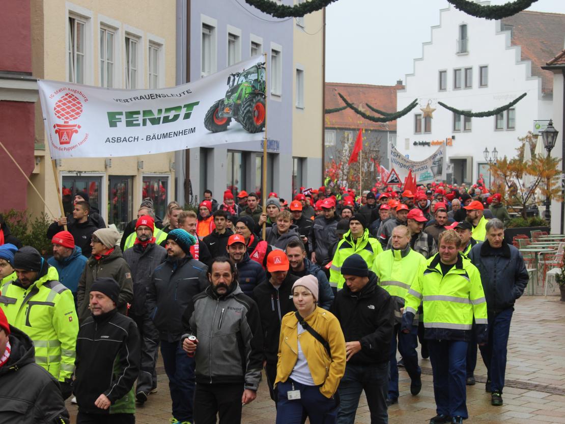 IG Metall Warnstreik 2024 Donauwörth