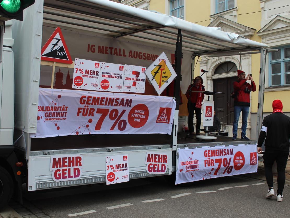 IG Metall Warnstreik 2024 Donauwörth