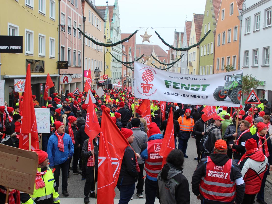 IG Metall Warnstreik 2024 Donauwörth