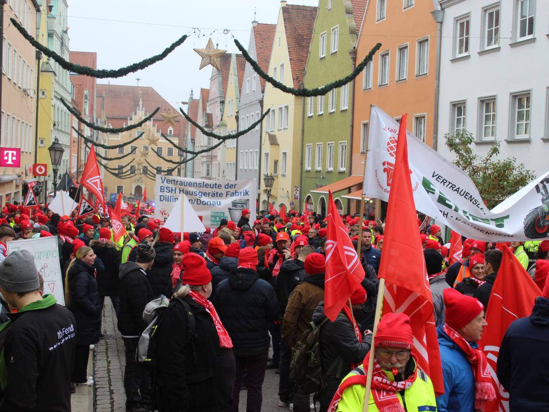 IG Metall Warnstreik 2024 Donauwörth