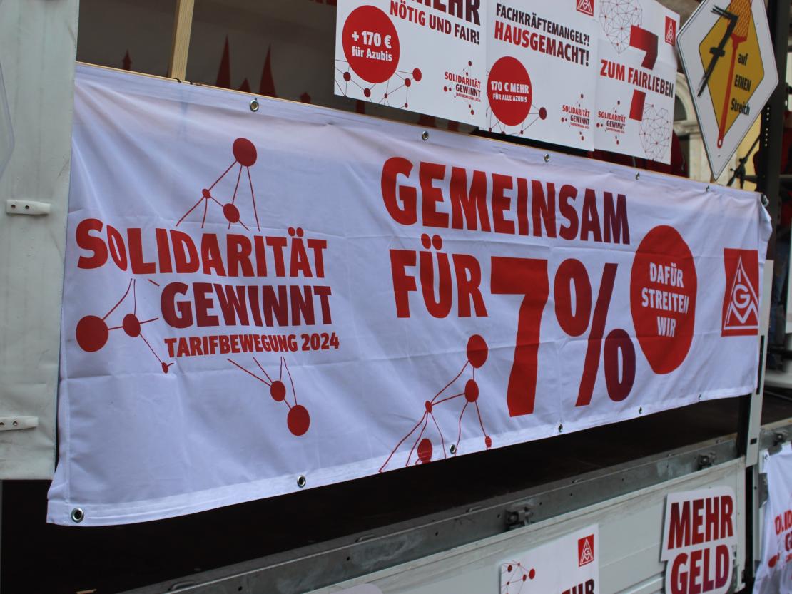 IG Metall Warnstreik 2024 Donauwörth