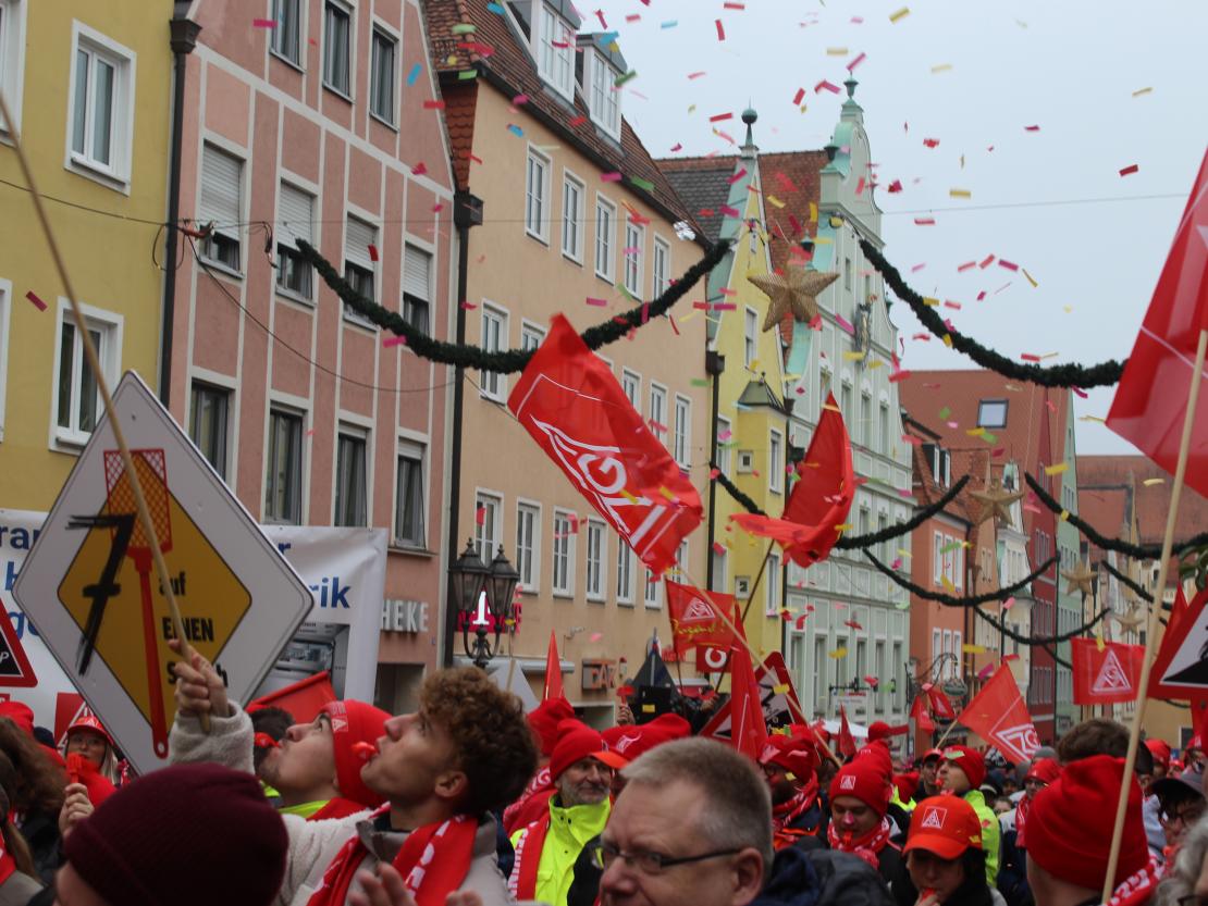 IG Metall Warnstreik 2024 Donauwörth