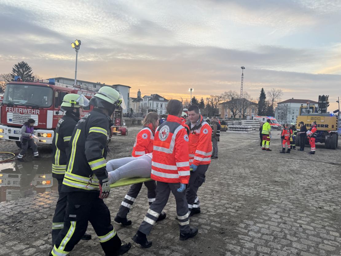 Großübung in Nördlingen