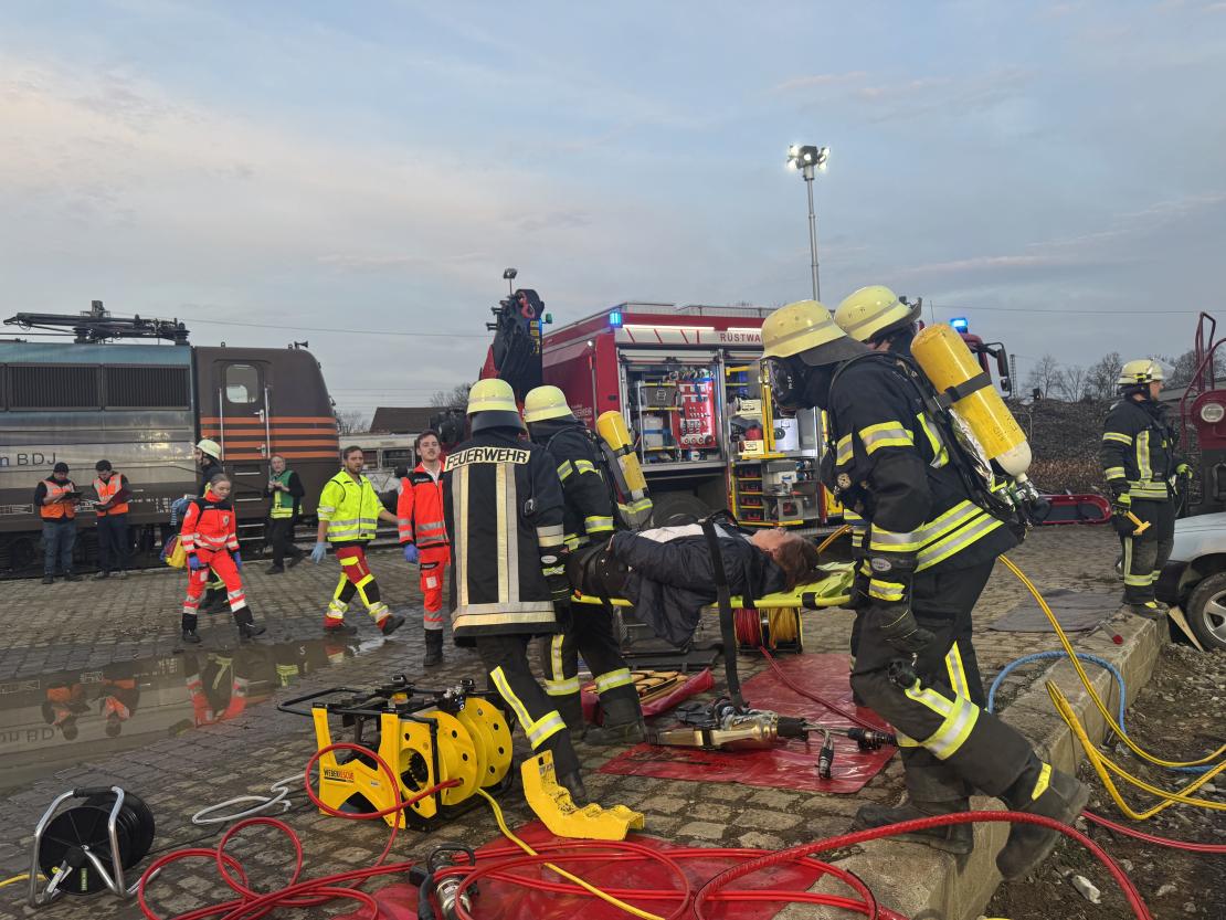 Großübung in Nördlingen