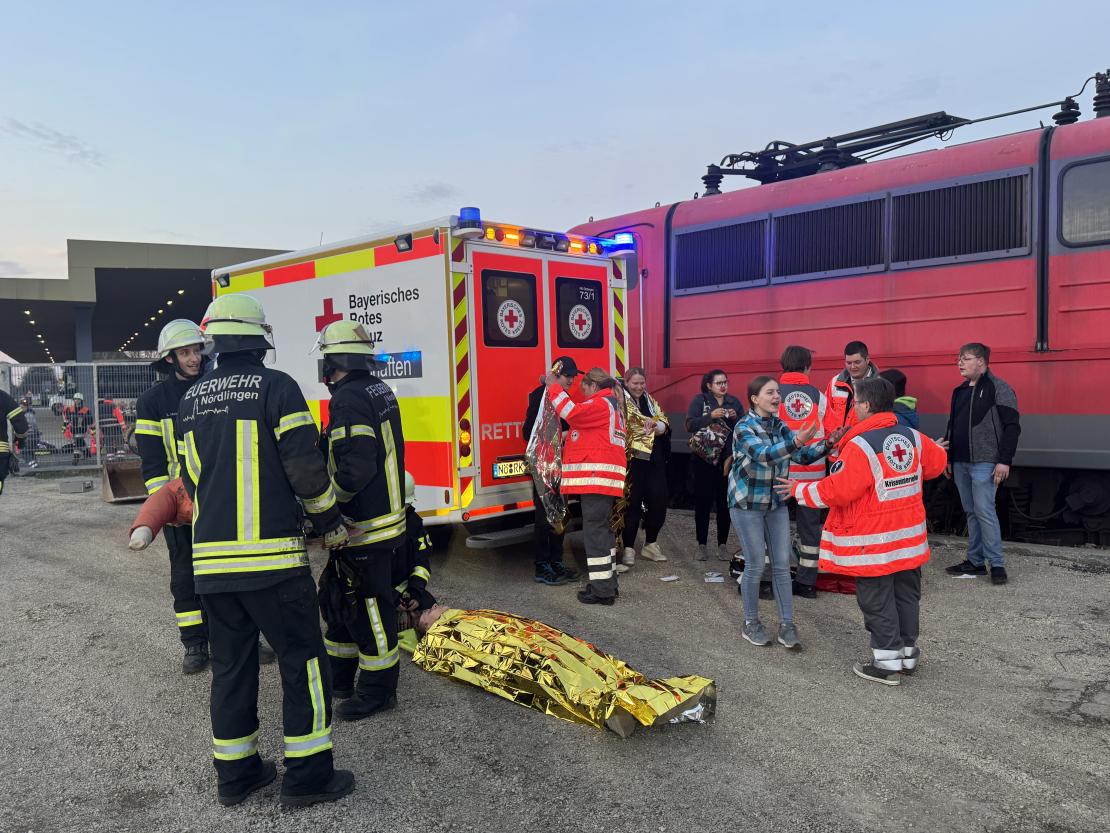 Großübung in Nördlingen