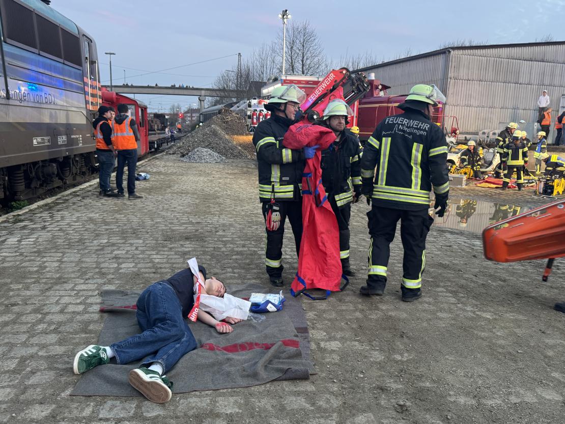 Großübung in Nördlingen