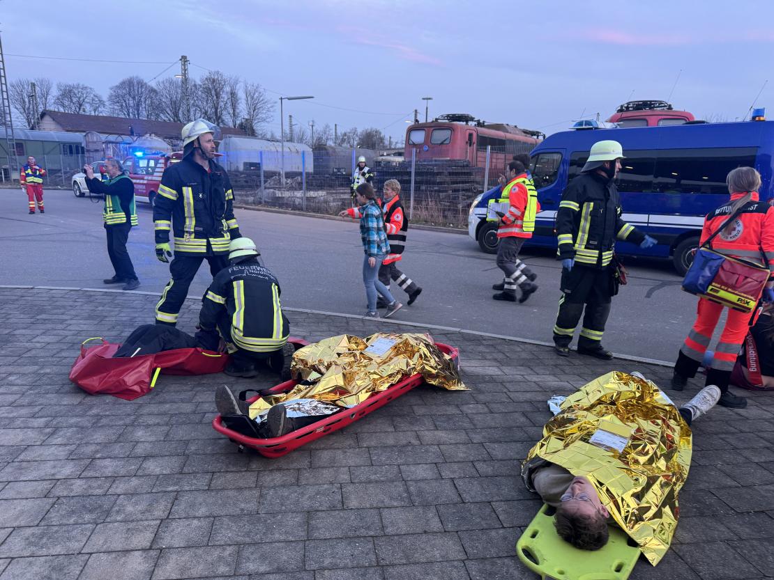 Großübung in Nördlingen