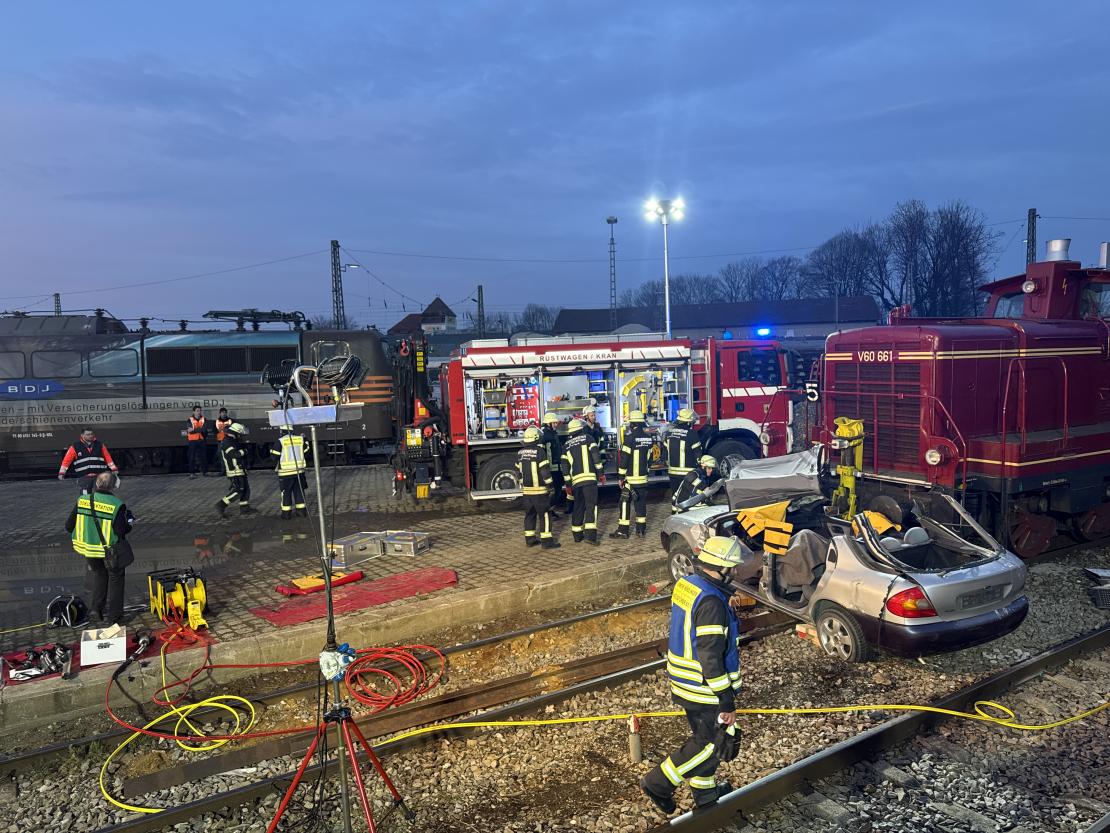 In Nördlingen fand eine Großübung unter realistischen Bedingungen statt.