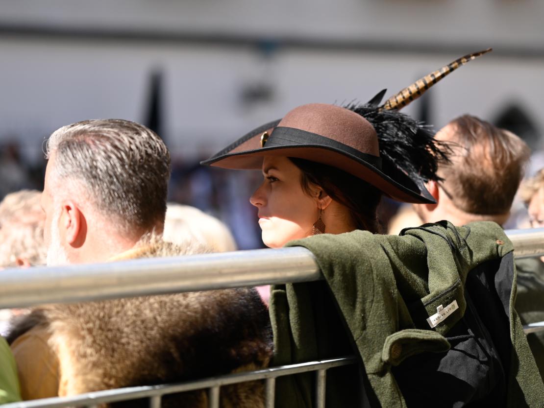 Der große historische Festumzug in Nördlingen.