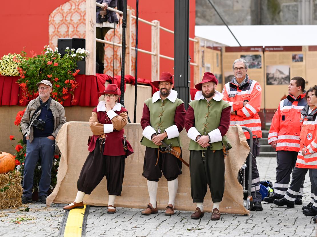 Der große historische Festumzug in Nördlingen.