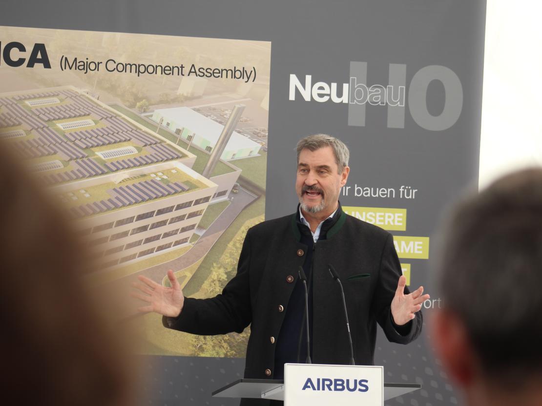 Besuch Söder Aiwanger Airbus 2025